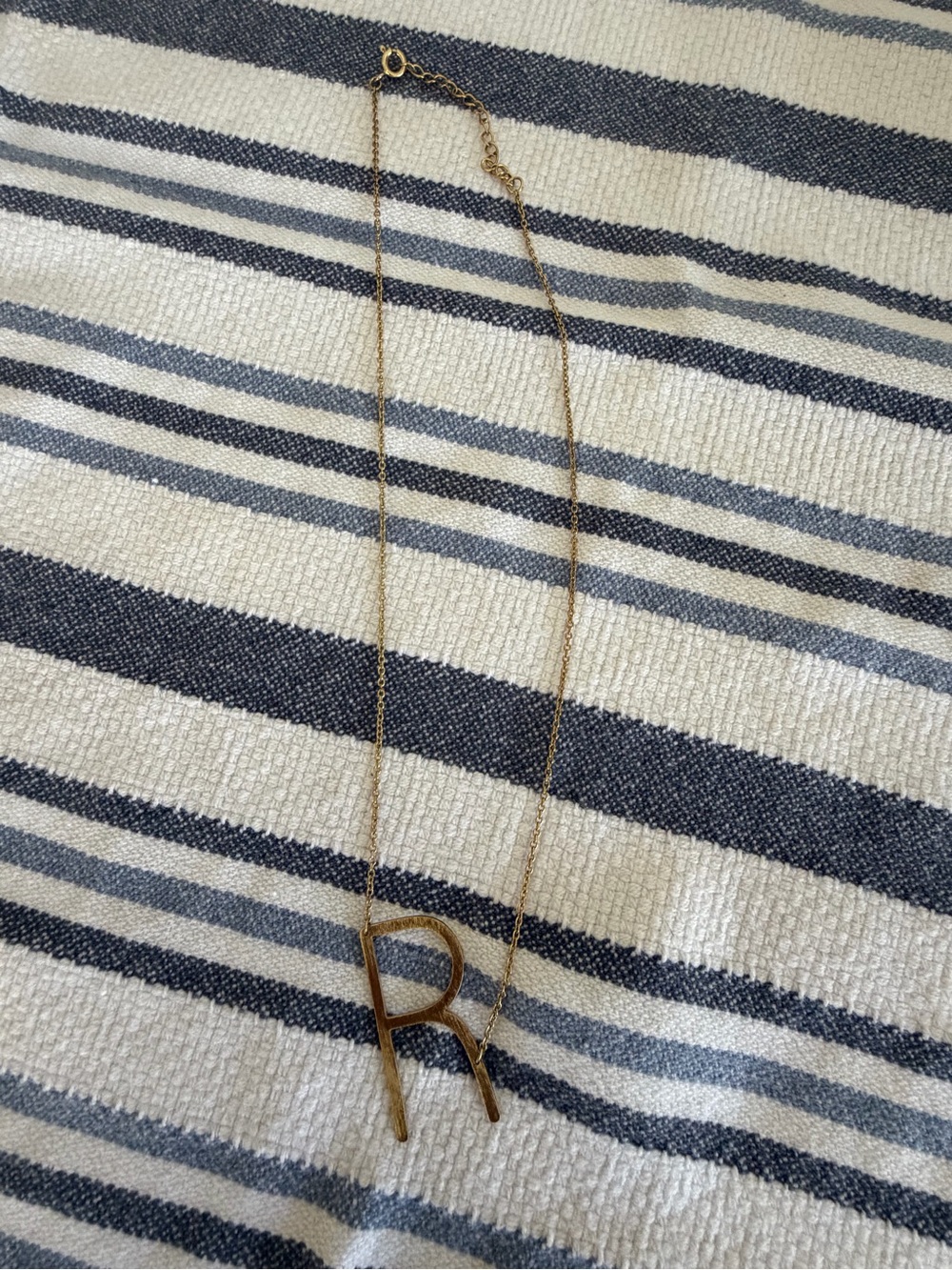 Two Monogram R necklaces Anthro